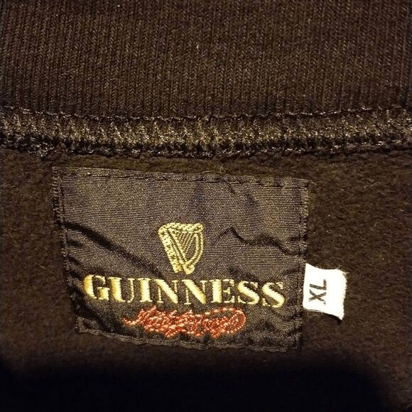 NWOT Guinness Sweatshirt by Guinness XL Black and Thick Warm - Picture 12 of 13